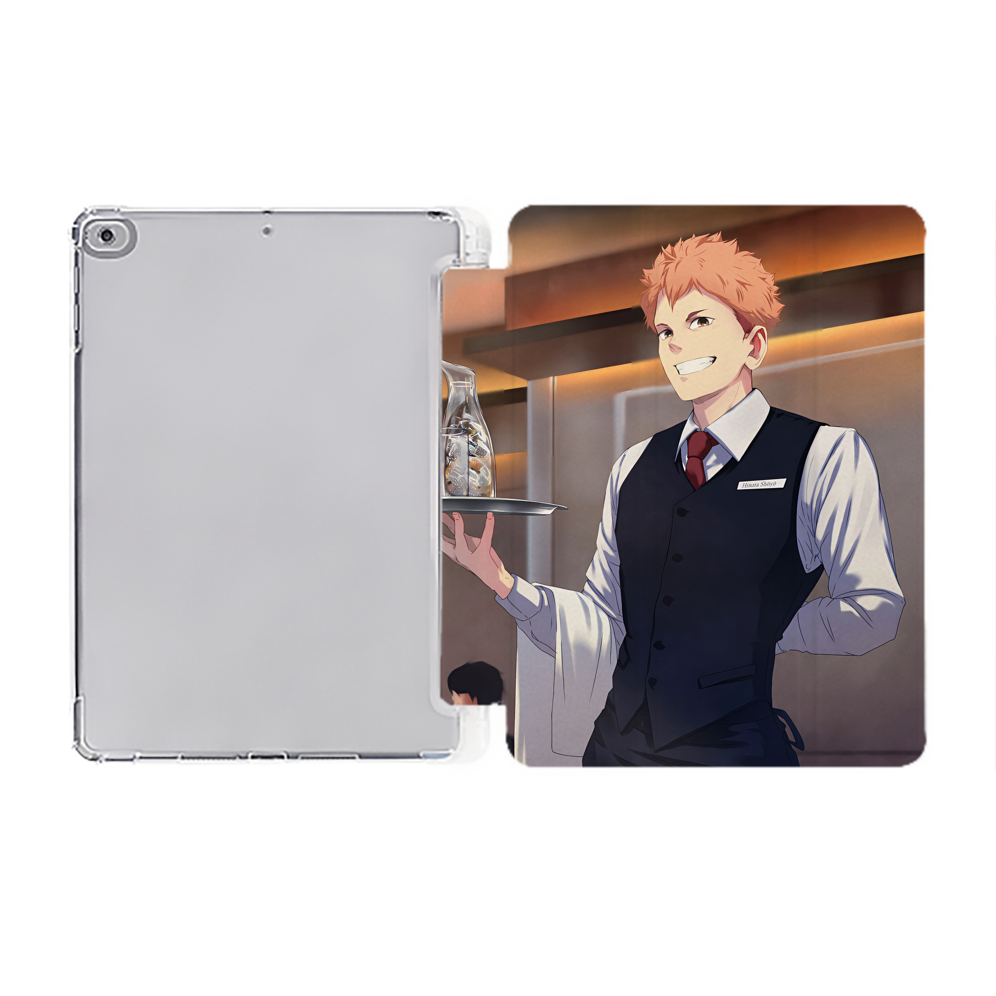 （画像用） ハイキュー!! Haikyu!! IPad ケース ペン収納付き 三つ折りスタンド PUレザー×シリコン 対応機種9.5/10.5/10.9インチ